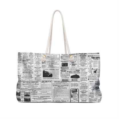 Vintage Education Ads Weekender Bag - The Trini Gee