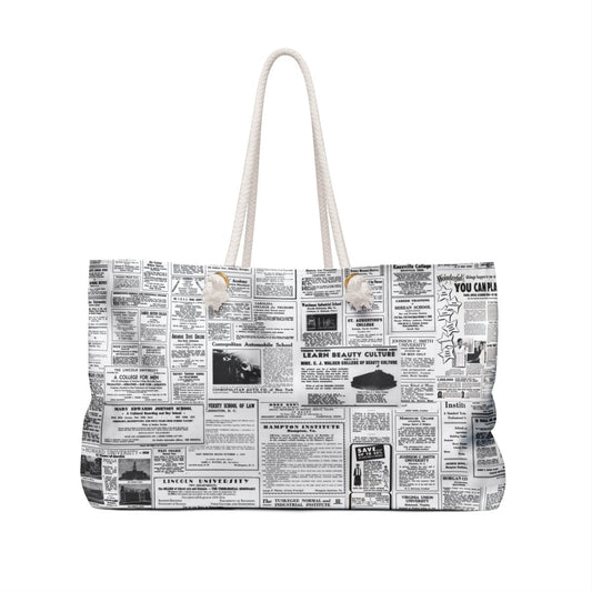 Vintage Education Ads Weekender Bag - The Trini Gee