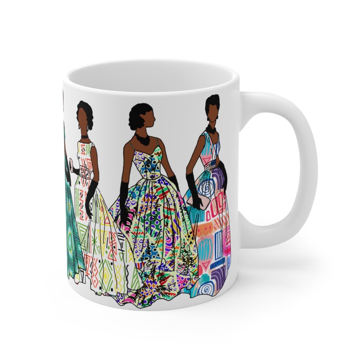 Vintage Fashion Mug - Afrocentric Art by The Trini Gee