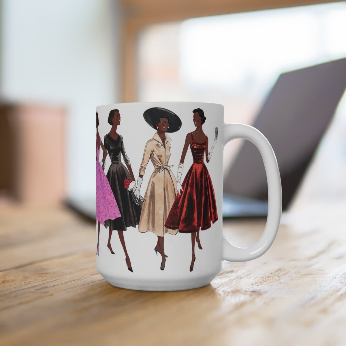 Vintage Fashion Mug - Afrocentric Art by The Trini Gee