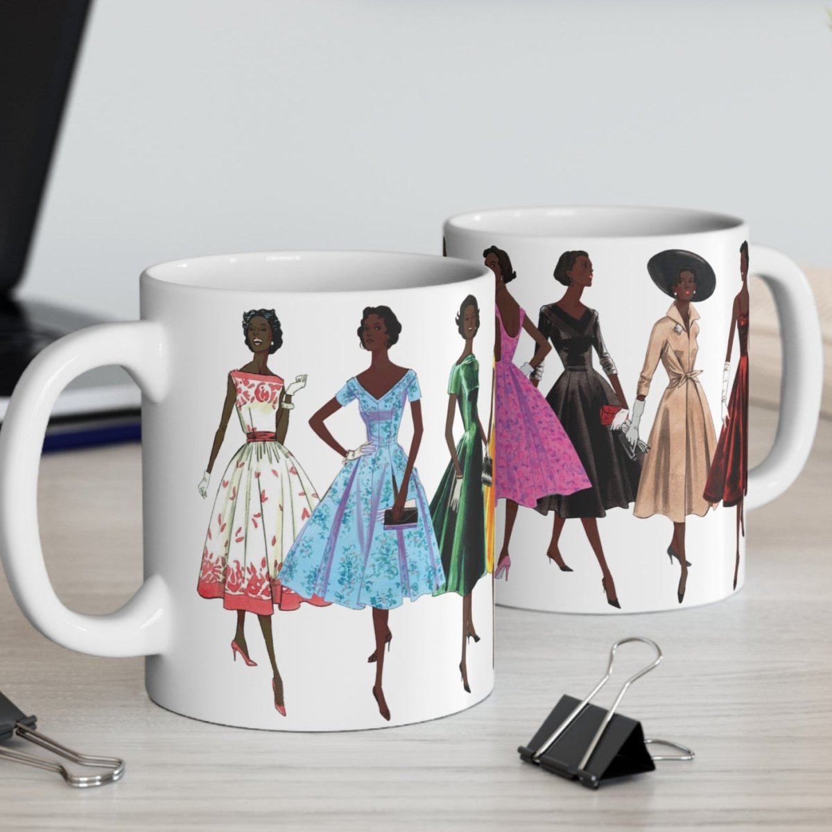 Vintage Fashion Mug - Afrocentric Art by The Trini Gee