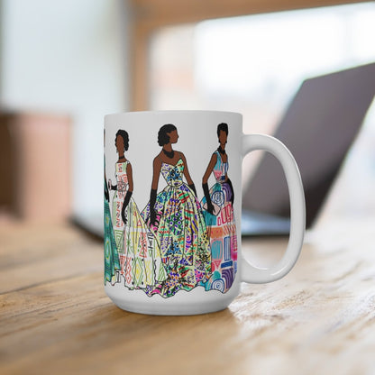 Vintage Fashion Mug - Afrocentric Art by The Trini Gee