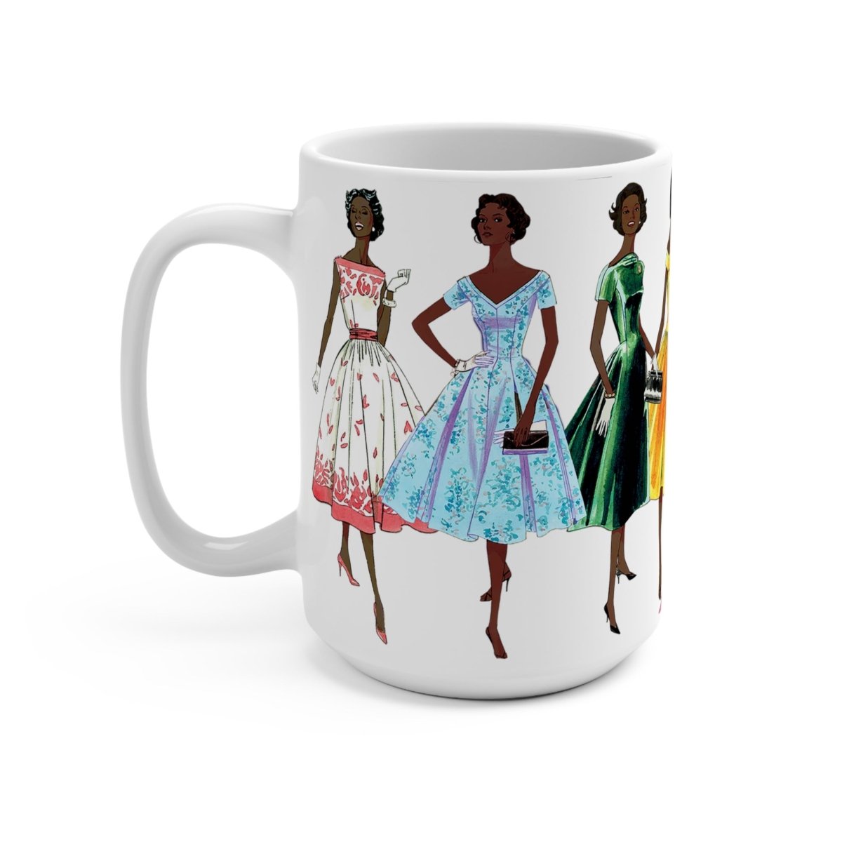 Vintage Fashion Mug - Afrocentric Art by The Trini Gee