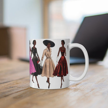 Vintage Fashion Mug - Afrocentric Art by The Trini Gee