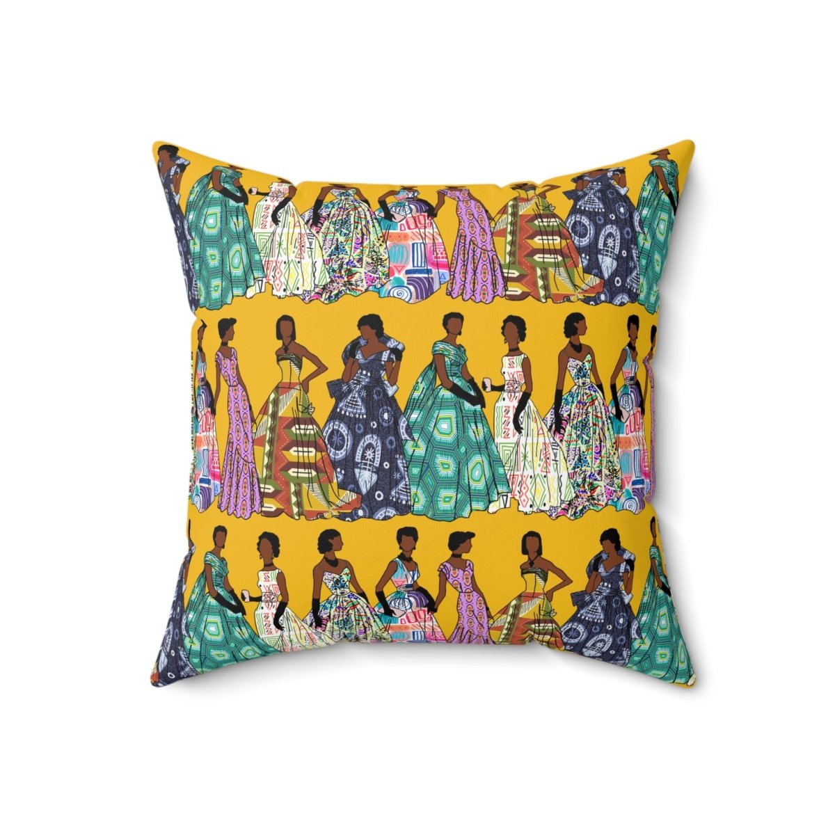 Vintage Fashion Pillow - Afrocentric Art by The Trini Gee
