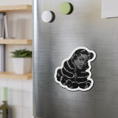 Vintage Hair Ad Magnet - Afrocentric Art by The Trini Gee