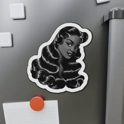 Vintage Hair Ad Magnet - Afrocentric Art by The Trini Gee
