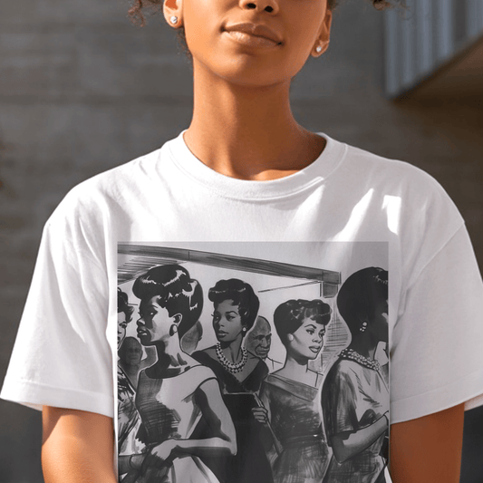 Vintage Ladies Shirt - Afrocentric Art by The Trini Gee