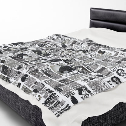 Vintage Newspaper Blanket - The Trini Gee
