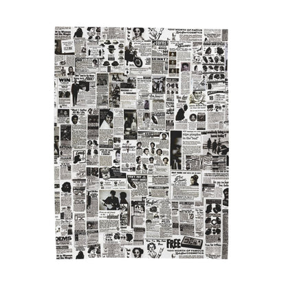 Vintage Newspaper Blanket - The Trini Gee