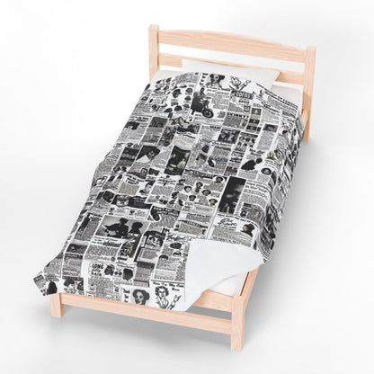 Vintage Newspaper Blanket - The Trini Gee