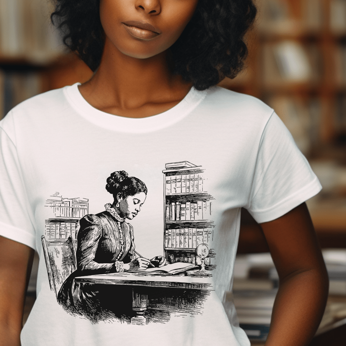 Vintage Scholar Shirt - Afrocentric Art by The Trini Gee