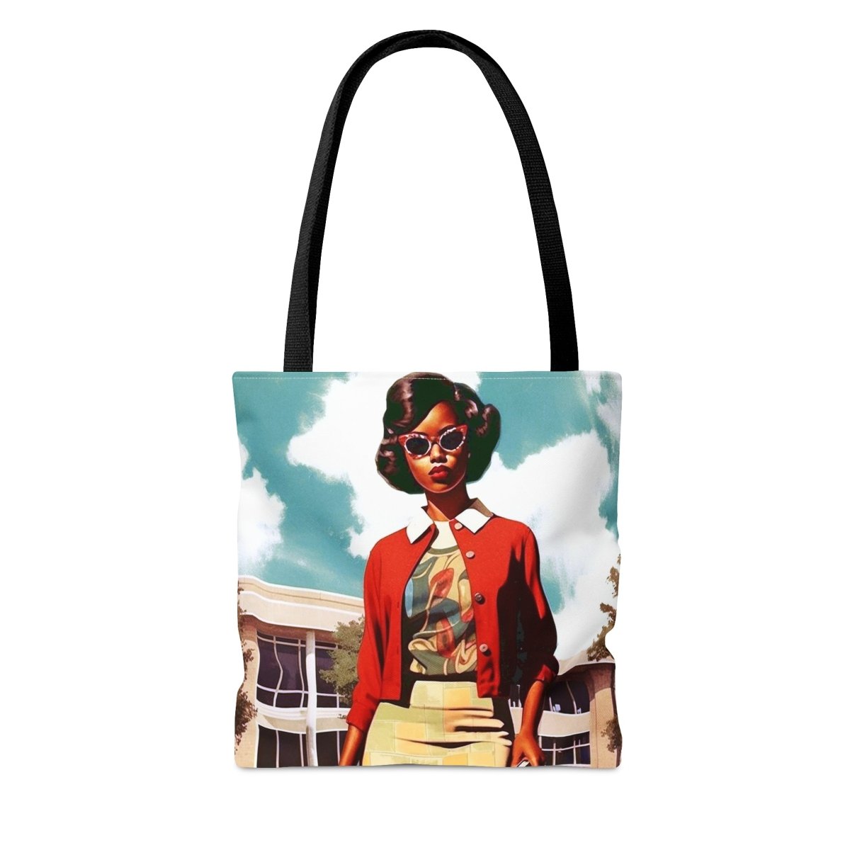 Vintage Style Tote Bag - Afrocentric Art by The Trini Gee