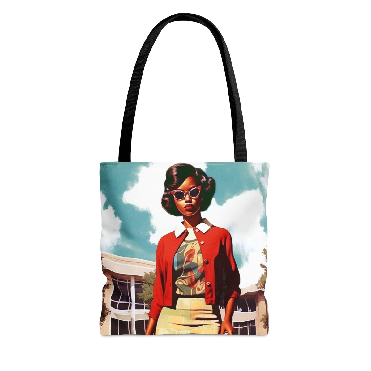 Vintage Style Tote Bag - Afrocentric Art by The Trini Gee