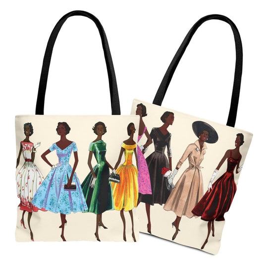 Vintage Vogue Tote Bag - Afrocentric Art by The Trini Gee