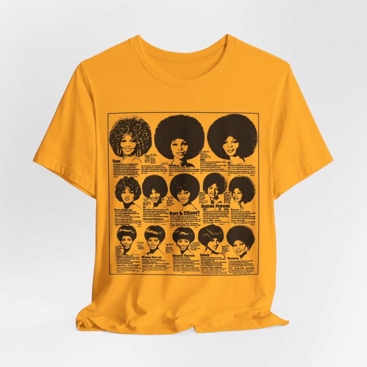 Vintage Wig Ad Shirt - Afrocentric Art by The Trini Gee