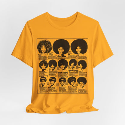 Vintage Wig Ad Shirt - Afrocentric Art by The Trini Gee