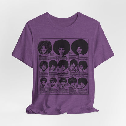 Vintage Wig Ad Shirt - Afrocentric Art by The Trini Gee