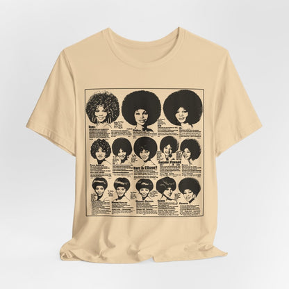 Vintage Wig Ad Shirt - Afrocentric Art by The Trini Gee