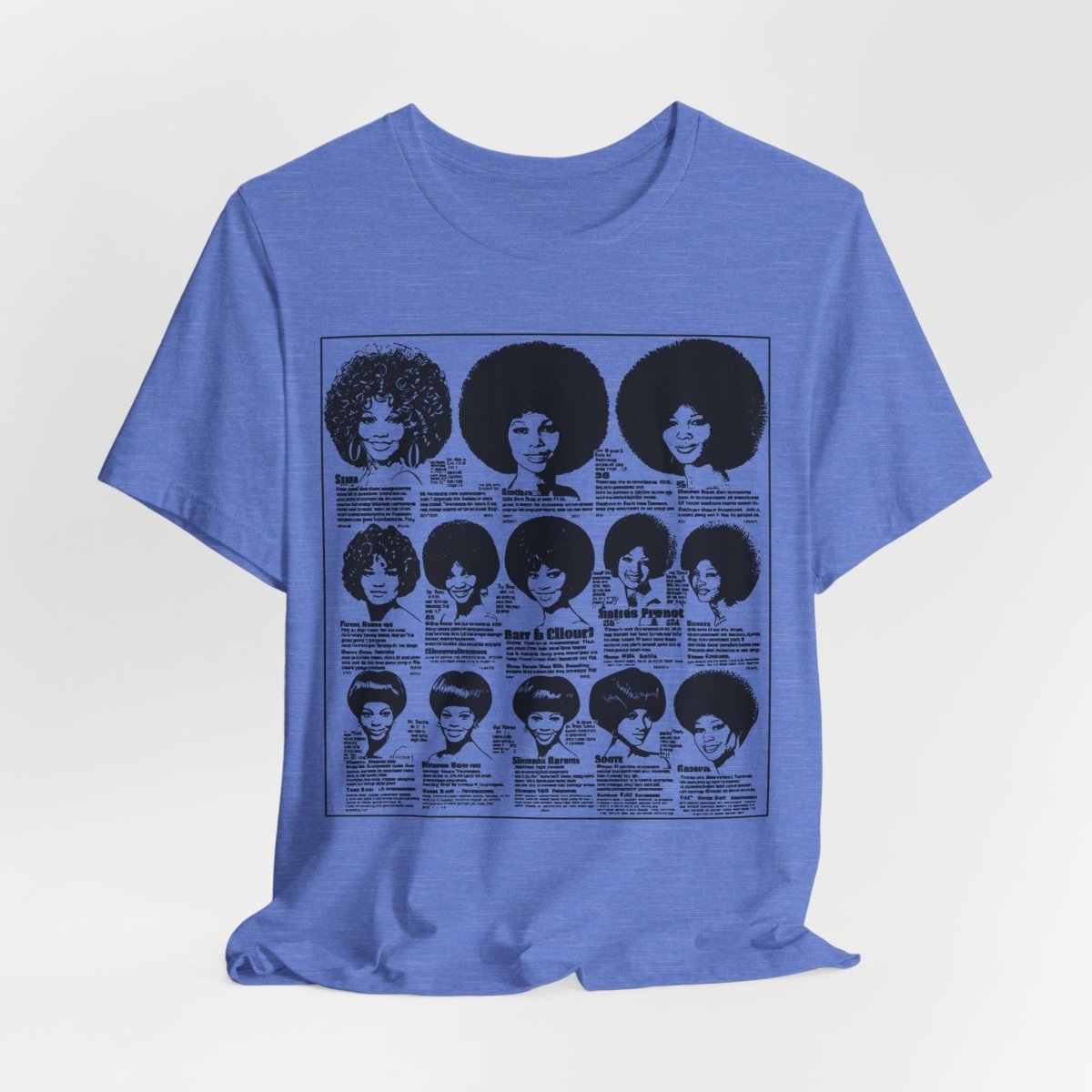 Vintage Wig Ad Shirt - Afrocentric Art by The Trini Gee