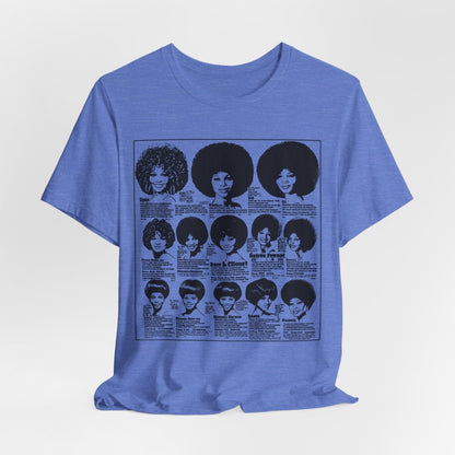 Vintage Wig Ad Shirt - Afrocentric Art by The Trini Gee