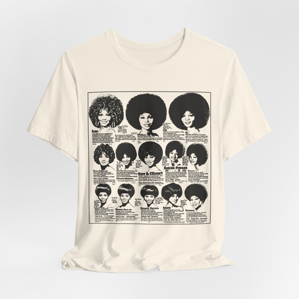 Vintage Wig Ad Shirt - Afrocentric Art by The Trini Gee