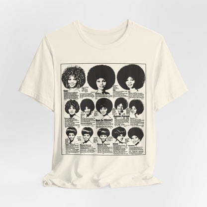 Vintage Wig Ad Shirt - Afrocentric Art by The Trini Gee