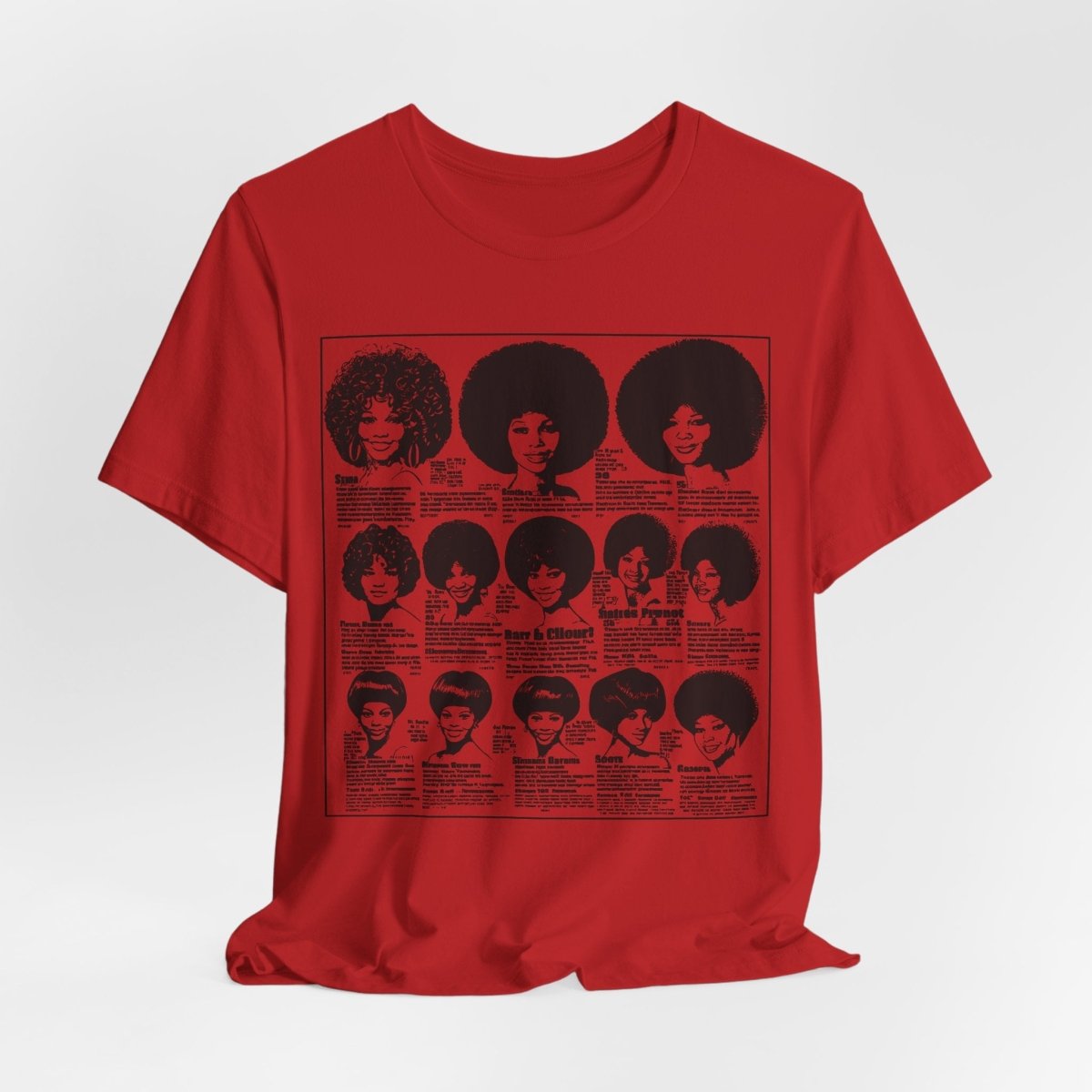 Vintage Wig Ad Shirt - Afrocentric Art by The Trini Gee