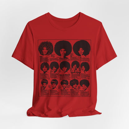 Vintage Wig Ad Shirt - Afrocentric Art by The Trini Gee
