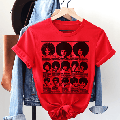 Vintage Wig Ad Shirt - Afrocentric Art by The Trini Gee
