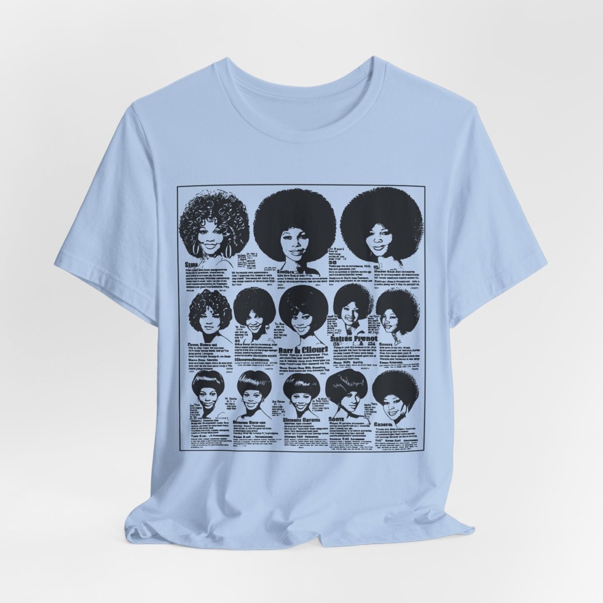 Vintage Wig Ad Shirt - Afrocentric Art by The Trini Gee