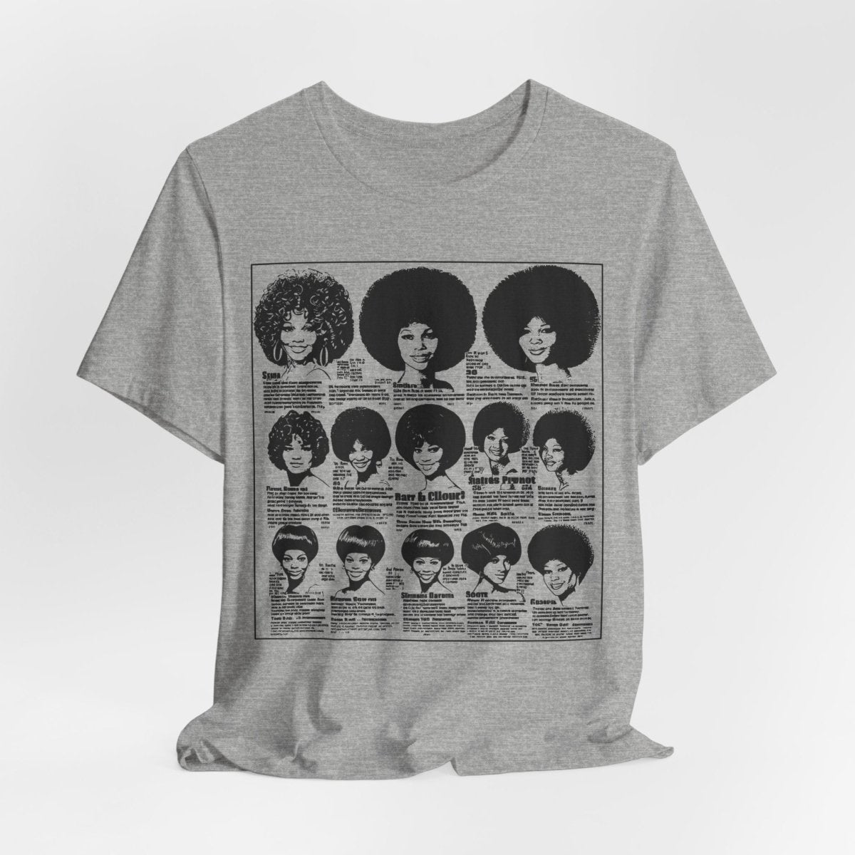 Vintage Wig Ad Shirt - Afrocentric Art by The Trini Gee