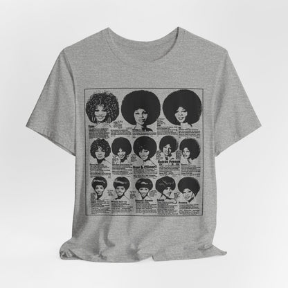 Vintage Wig Ad Shirt - Afrocentric Art by The Trini Gee