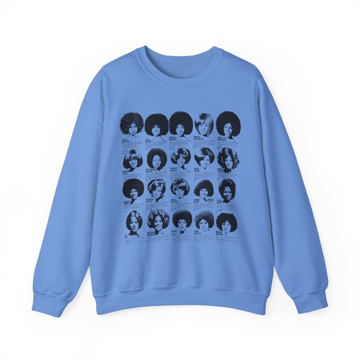 Vintage Wig Ad Sweatshirt - Afrocentric Art by The Trini Gee