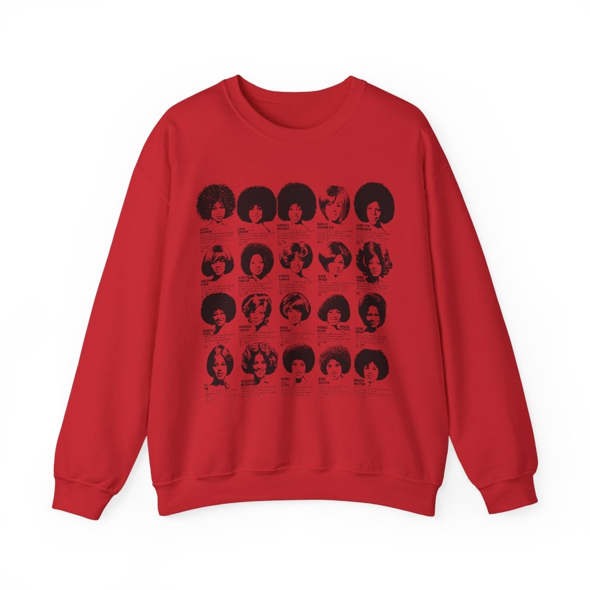 Vintage Wig Ad Sweatshirt - Afrocentric Art by The Trini Gee