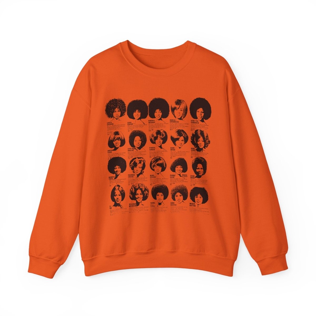 Vintage Wig Ad Sweatshirt - Afrocentric Art by The Trini Gee