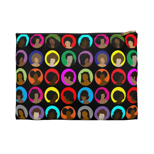 Vintage Wigs Pouch - Afrocentric Art by The Trini Gee