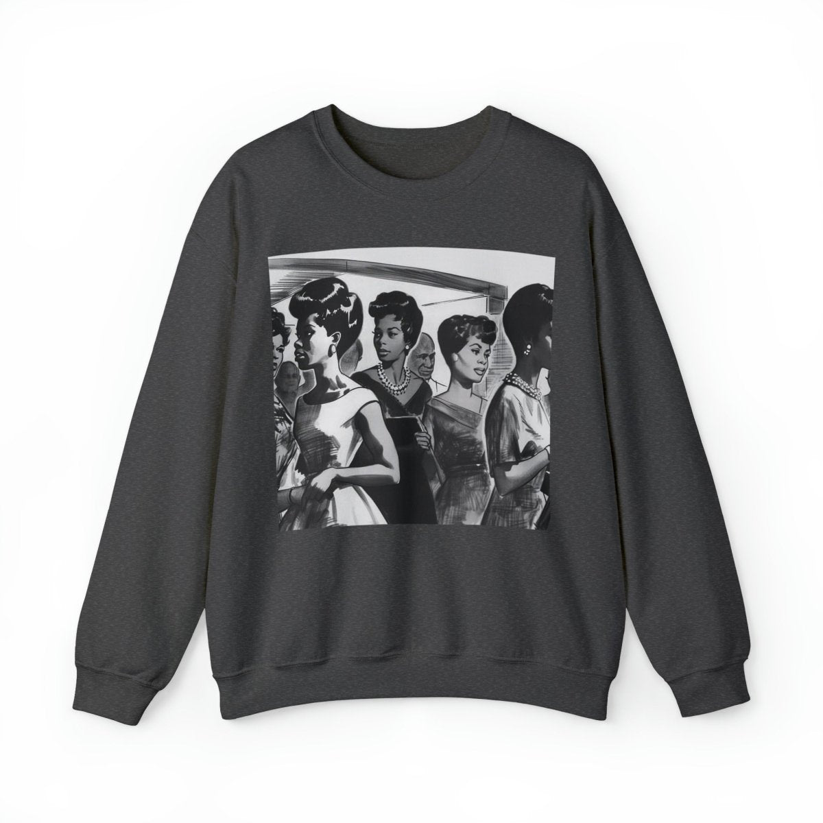 Vintage Women Sweatshirt - Afrocentric Art by The Trini Gee