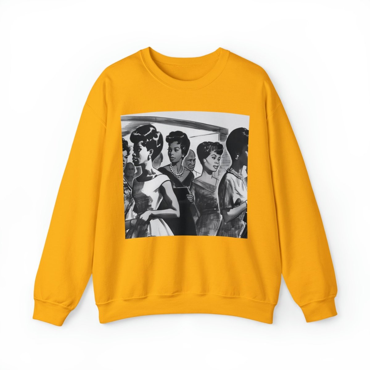 Vintage Women Sweatshirt - Afrocentric Art by The Trini Gee