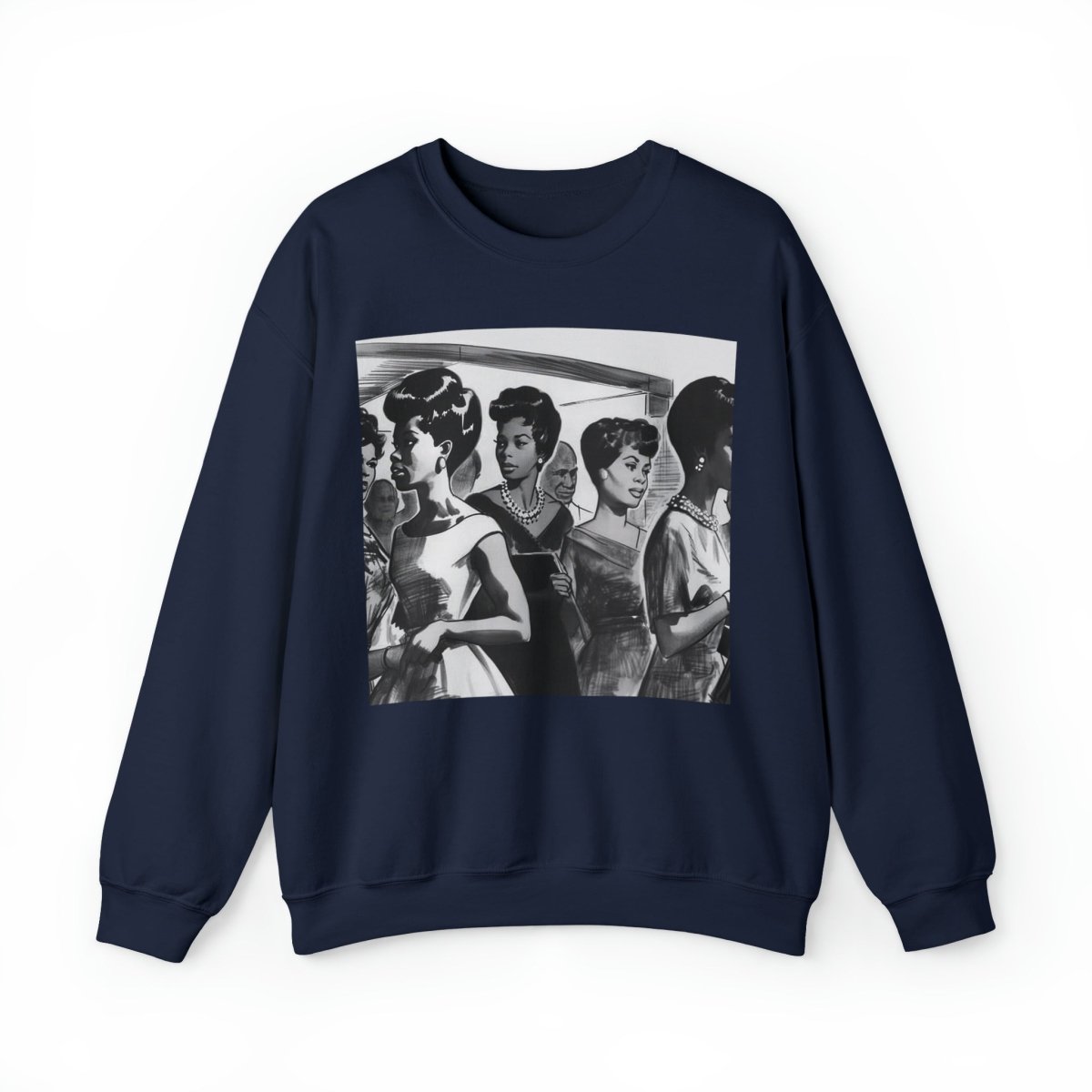 Vintage Women Sweatshirt - Afrocentric Art by The Trini Gee
