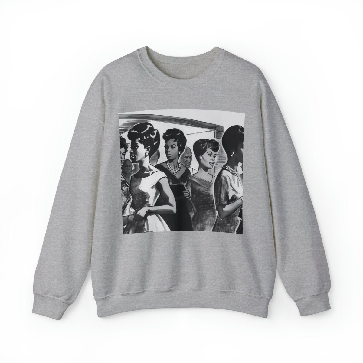 Vintage Women Sweatshirt - Afrocentric Art by The Trini Gee