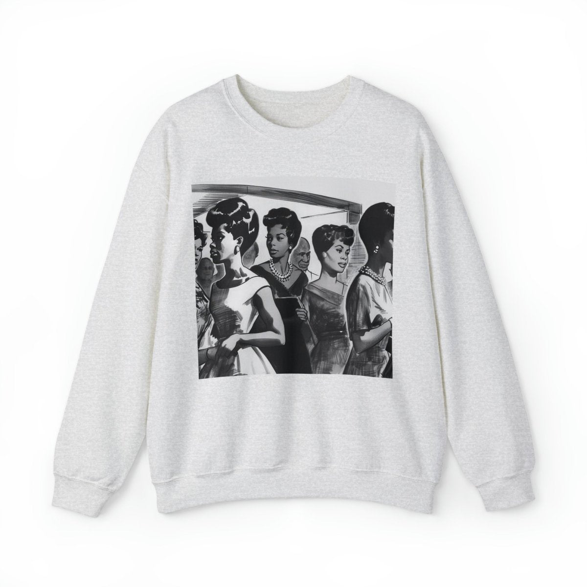 Vintage Women Sweatshirt - Afrocentric Art by The Trini Gee