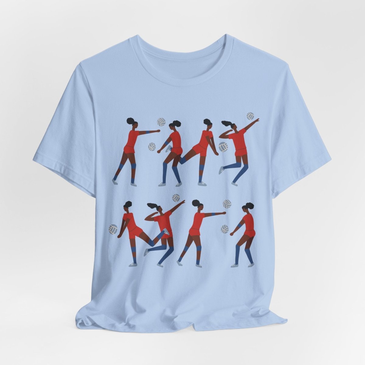 Volleyball Girls Shirt - Afrocentric Art by The Trini Gee