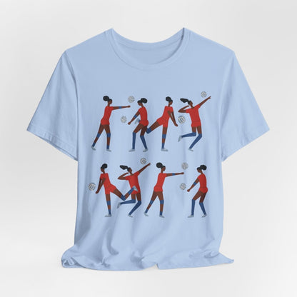 Volleyball Girls Shirt - Afrocentric Art by The Trini Gee