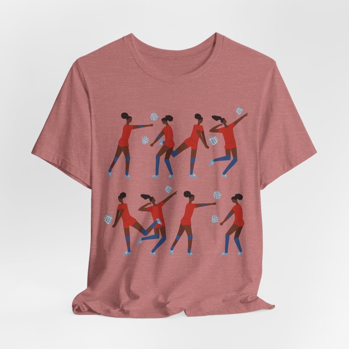 Volleyball Girls Shirt - Afrocentric Art by The Trini Gee