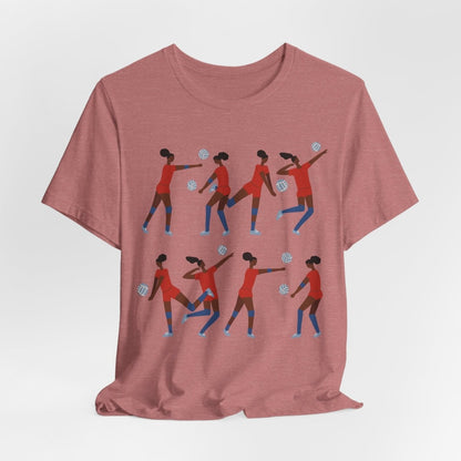 Volleyball Girls Shirt - Afrocentric Art by The Trini Gee