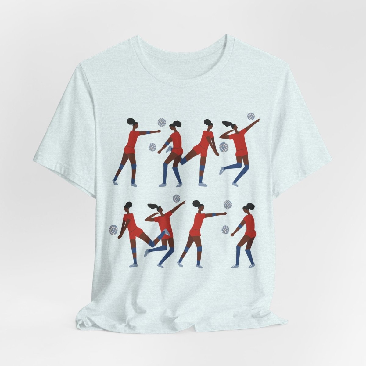 Volleyball Girls Shirt - Afrocentric Art by The Trini Gee