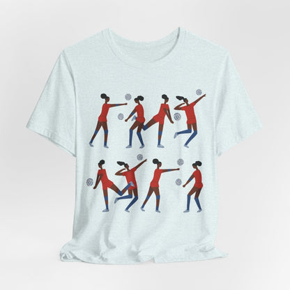 Volleyball Girls Shirt - Afrocentric Art by The Trini Gee