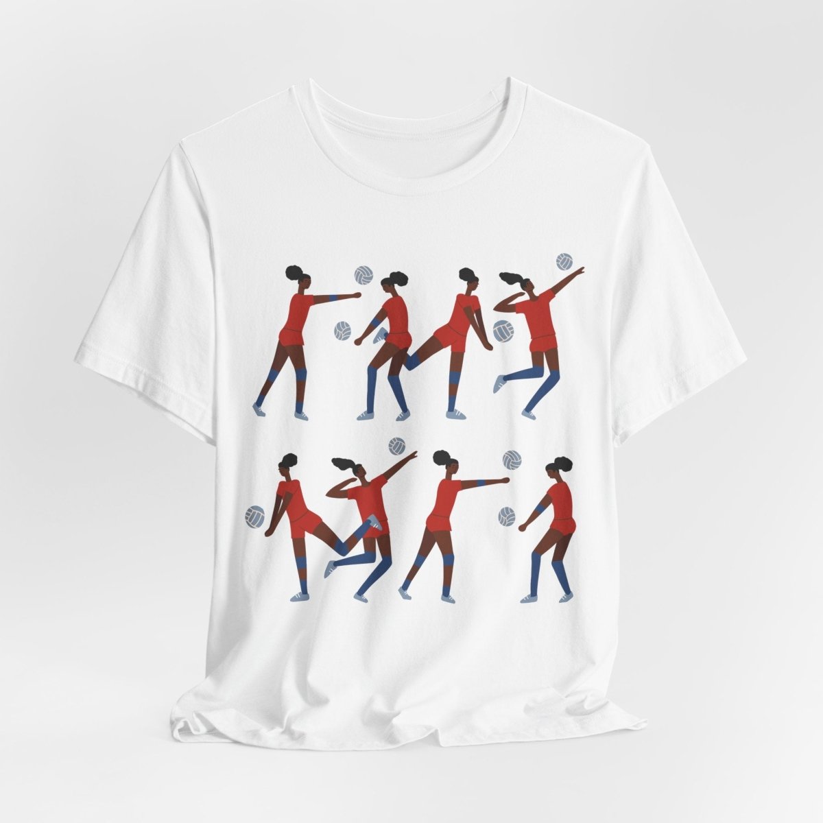 Volleyball Girls Shirt - Afrocentric Art by The Trini Gee
