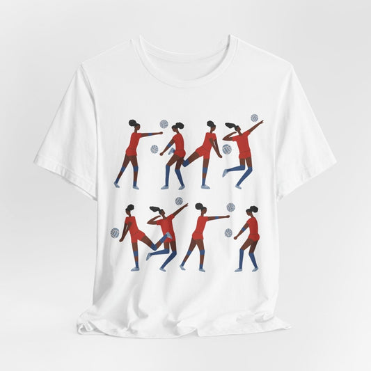 Volleyball Girls Shirt - Afrocentric Art by The Trini Gee